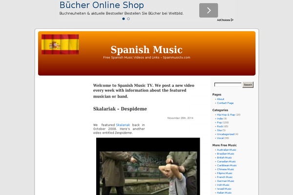 spainmusictv.com site used Spain