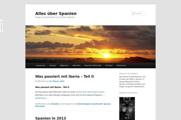 WordPress website example screenshot