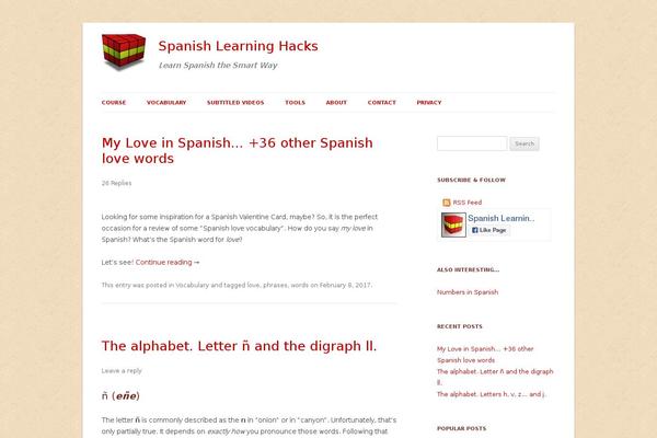 spanishlearninghacks.com site used SiteOrigin Unwind