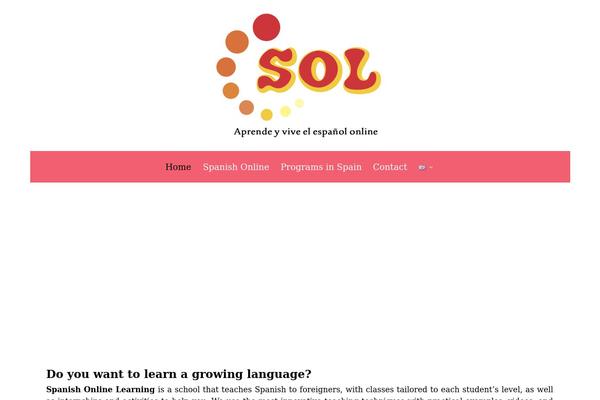 spanishonlinelearning.com site used Spanish-online-learning