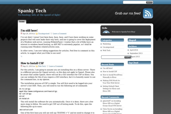 WordPress website example screenshot