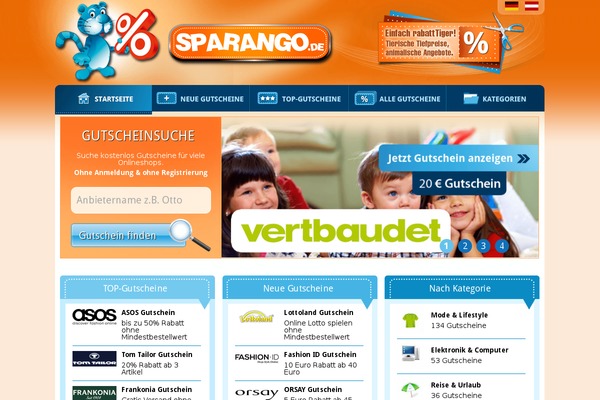 sparango.de site used Sparango