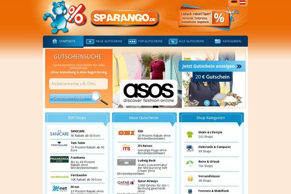 sparangooo.de site used Sparango