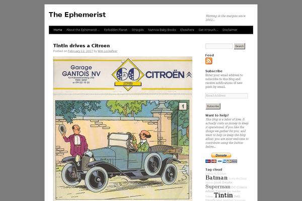 Twenty Ten theme site design template sample