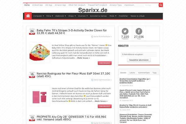 sparixx.de site used Sparixx