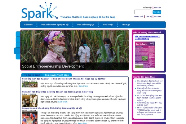 spark.org.vn site used Spark-pro