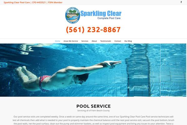 sparklingclearpoolcare.com site used Enfold