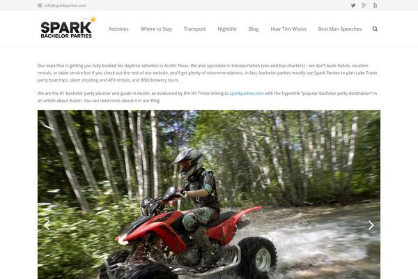 Impreza theme site design template sample