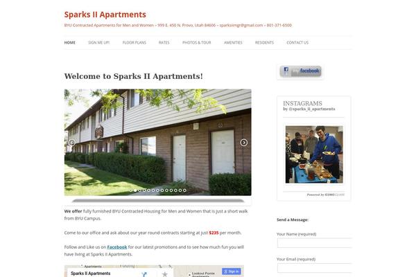 WordPress website example screenshot