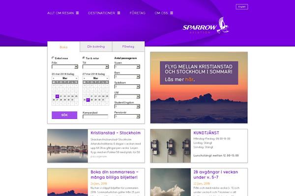 Sparrow theme site design template sample