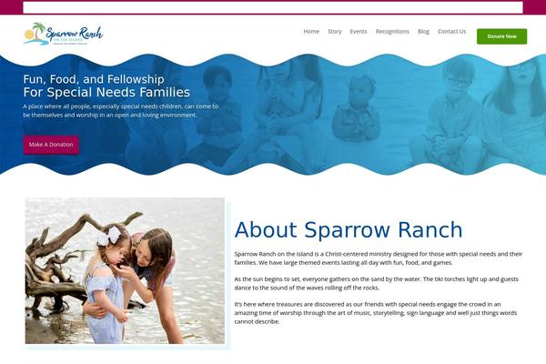 sparrowranch.org site used Sparrow-ranch