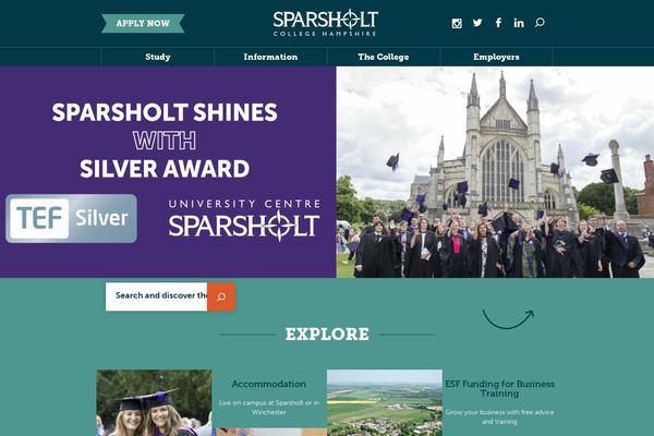 sparsholt.ac.uk site used Sparsholt