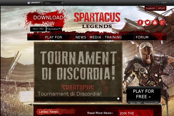 Spartacus theme site design template sample