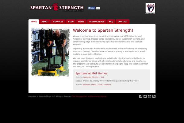Spartan theme site design template sample