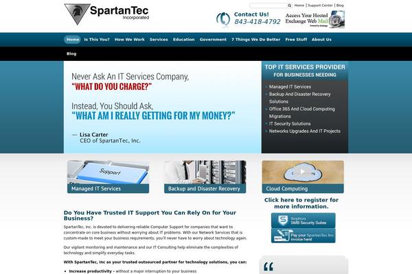 WordPress website example screenshot