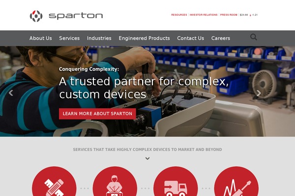 sparton.com site used Sparton