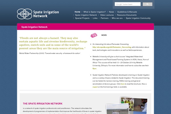 spate-irrigation.org site used Spate