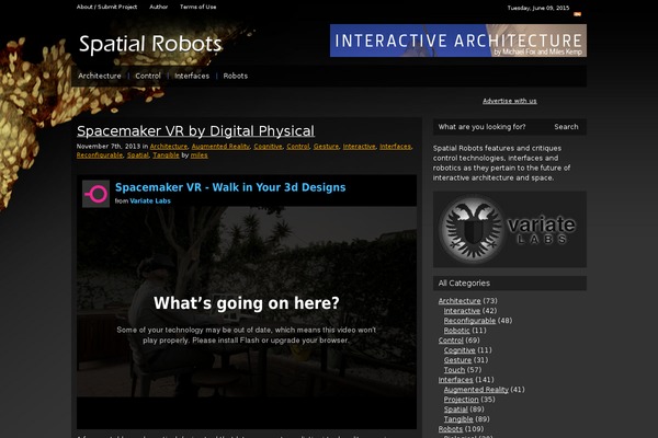 spatialrobots.com site used Miles