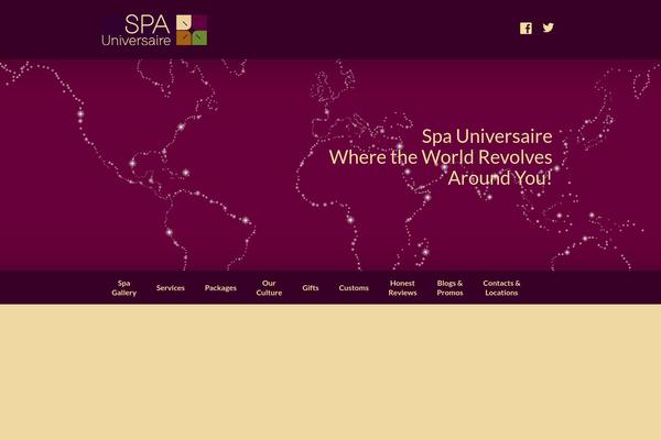 Spa theme site design template sample