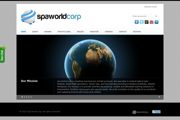 spaworldcorp.com site used Spaworldcorp