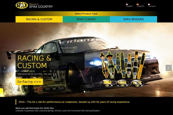 spaxperformance.com site used Spax-theme