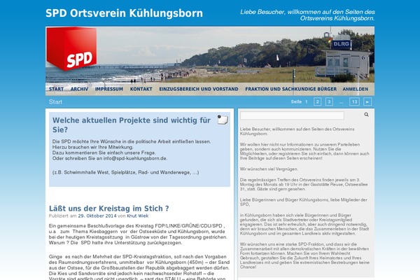 spd-kuehlungsborn.de site used Spd-theme