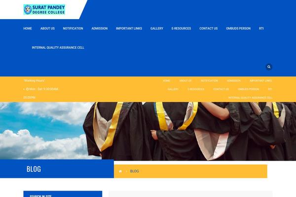 Academia theme site design template sample