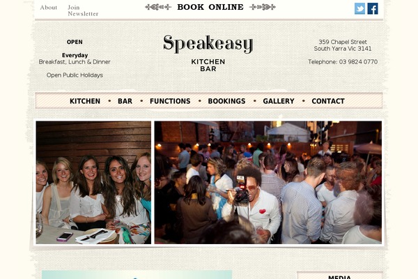 speakeasybar.com.au site used Speakeasy