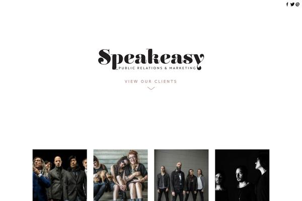 Speakeasy theme site design template sample