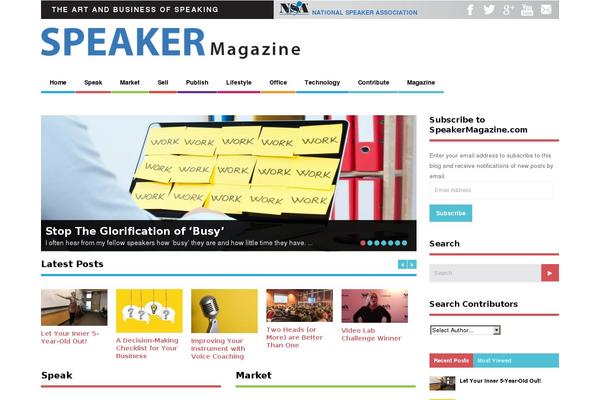 speakermagazine.com site used Speakermagazine