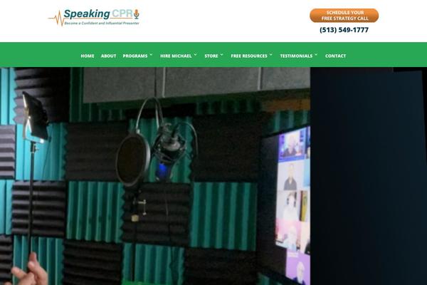 speakingcpr.com site used Intercept-design