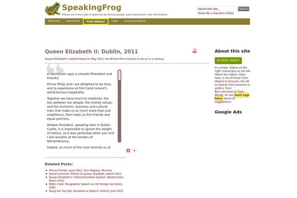 speakingfrog.com site used Tweaker4enda