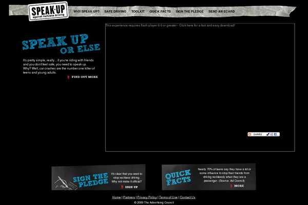 speakuporelse.org site used Speakup