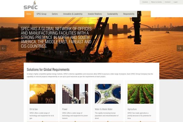 spec-pro.com site used Spec_theme