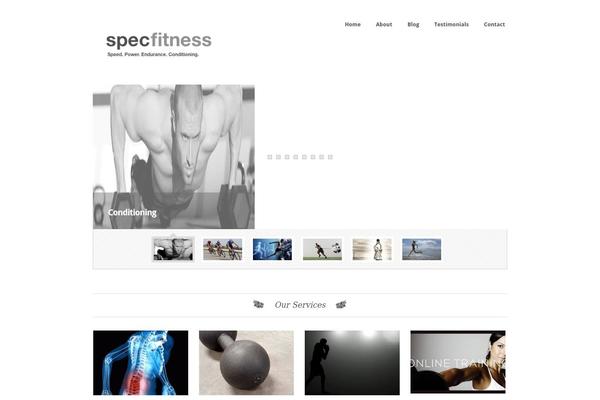 specfitness.ca site used Portofolio