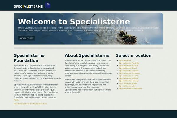 Default theme site design template sample