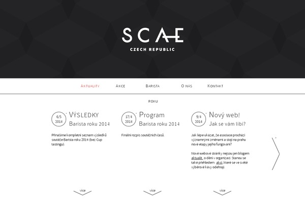 specialitycoffee.cz site used Scae