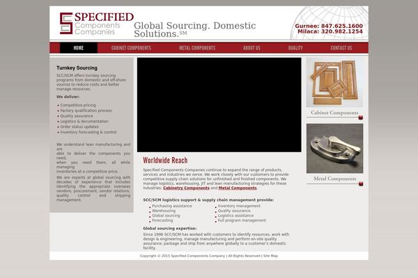 specifiedcomponents.com site used Sccweb