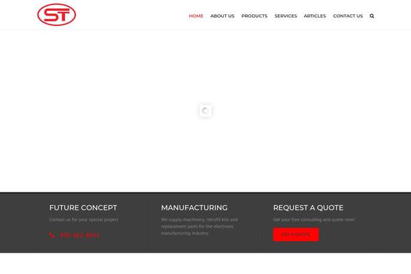 Industrial theme site design template sample