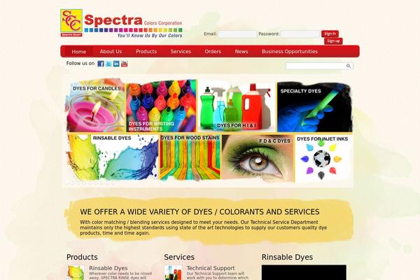 Spectra theme site design template sample