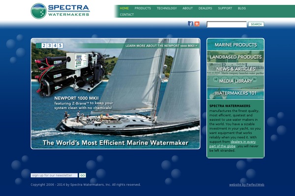 Spectra theme site design template sample