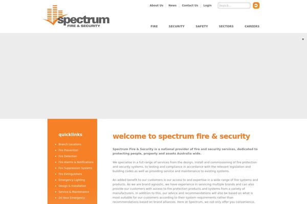 spectrumfire.com.au site used Spectrum-fire-security