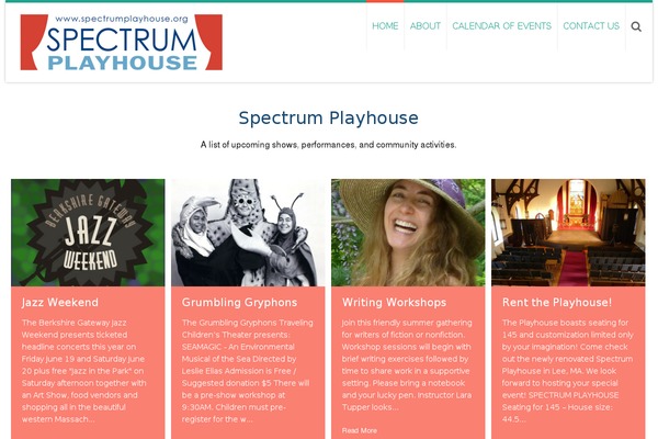 spectrumplayhouse.org site used Accesspress-ray-child