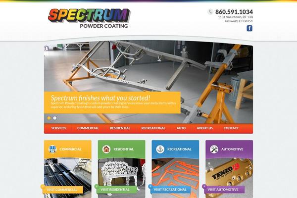 spectrumpowdercoatingllc.com site used Spectrum2013