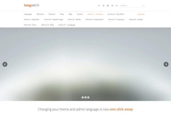 Langwitch theme site design template sample