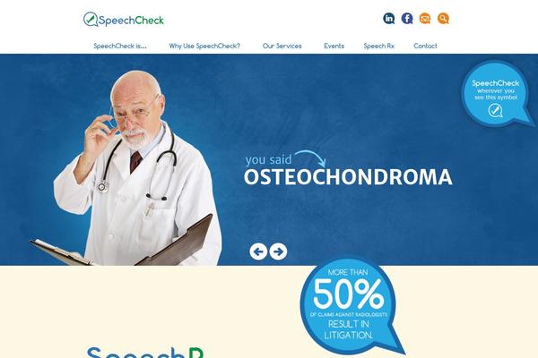 speechcheck.com site used Websignia_wordpress_theme