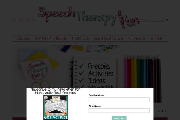 Sugar and Spice theme site design template sample