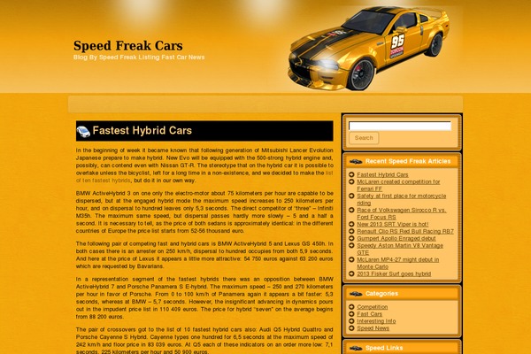 speedfreakcars.com site used My_auto_blog