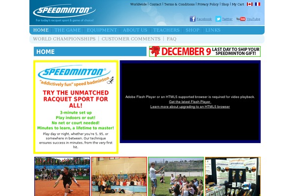 speedminton.ca site used Speedminton