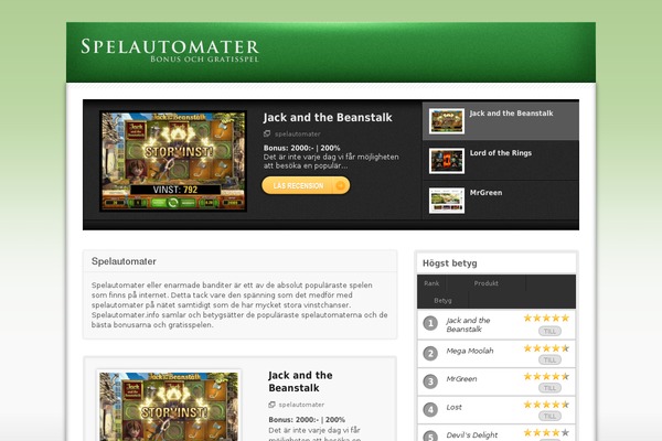 spelautomater.info site used Proreview
